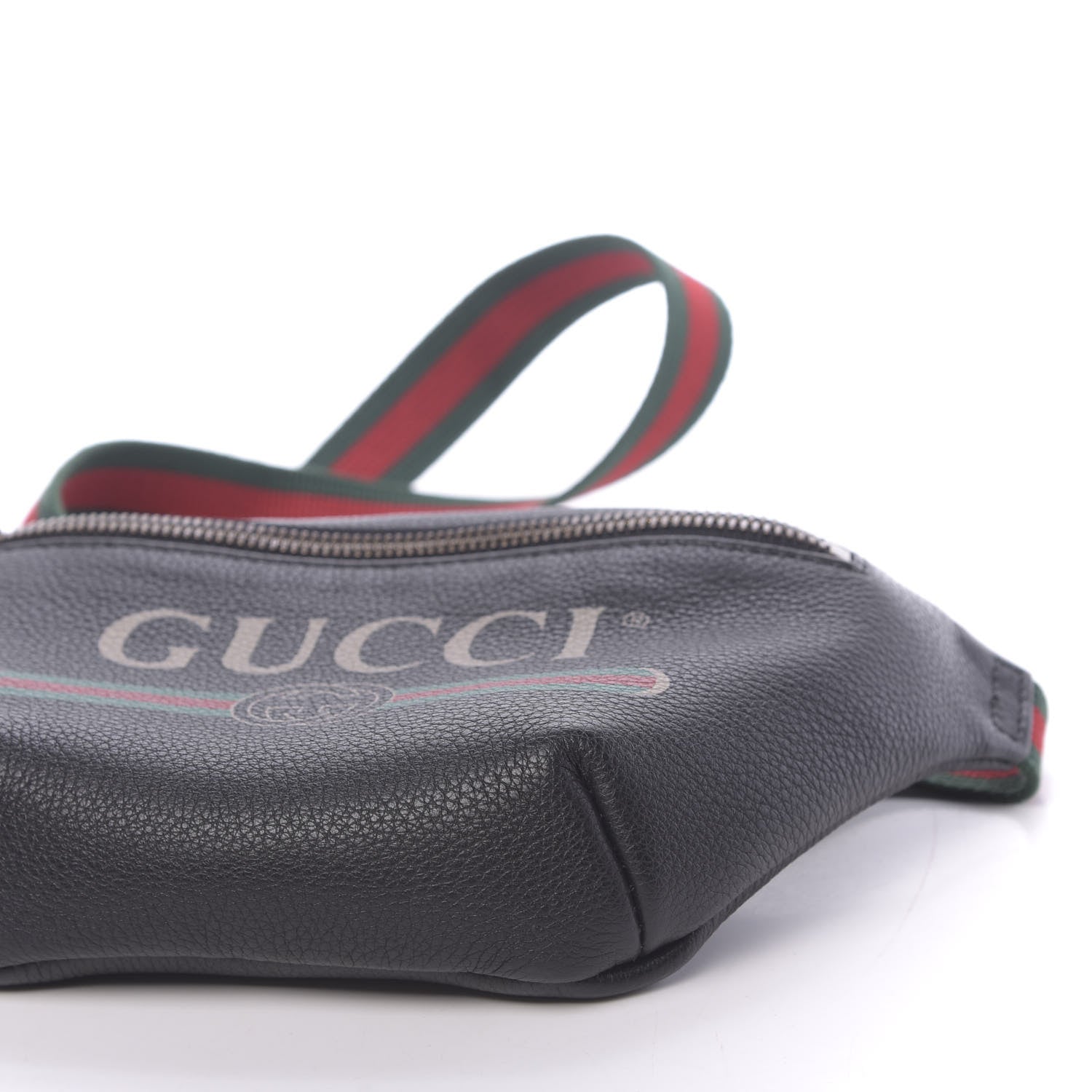 Gucci Grained Calfskin Small Logo Belt Bag Black 9 of 11