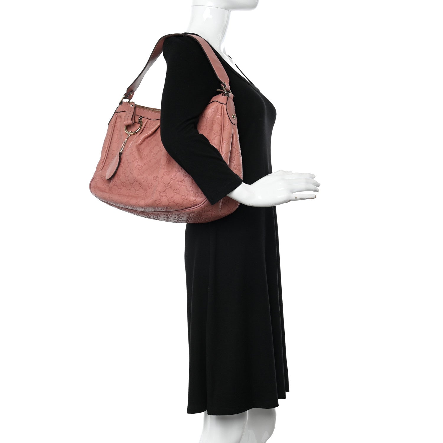 Gucci Guccissima Medium Sukey Hobo Rose 2 of 15