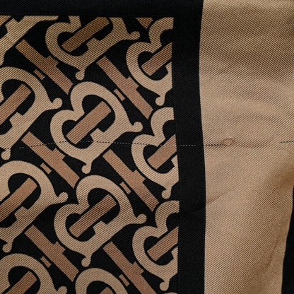 Burberry Silk Vintage Check Icon Stripe TB Monogram Print Scarf Archive Beige 3 of 5