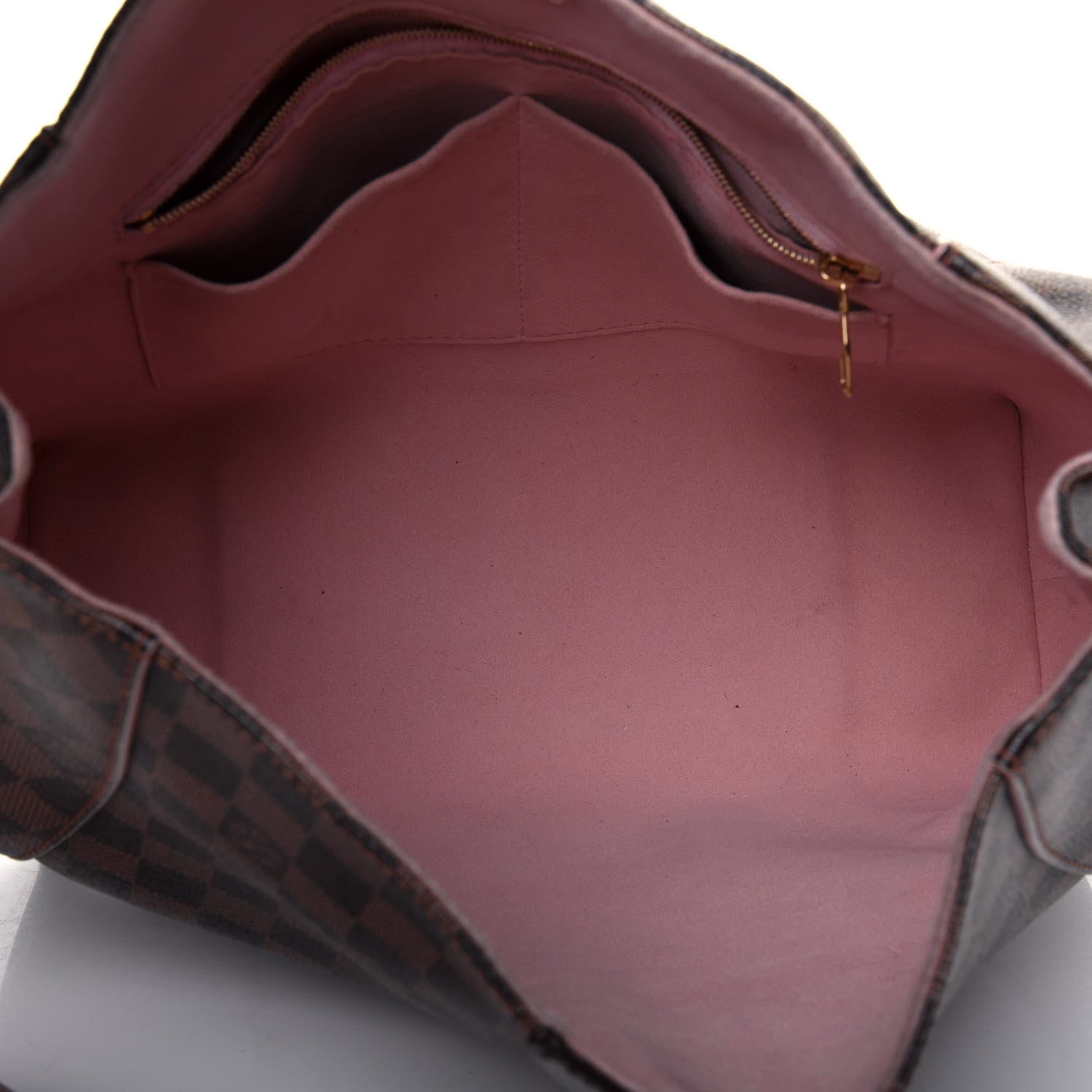 Louis Vuitton Damier Ebene Caissa Hobo Rose Ballerine 5 of 19