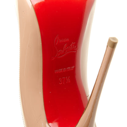 Christian Louboutin Patent So Kate 120 Pumps 37.5 Nude 5 of 9