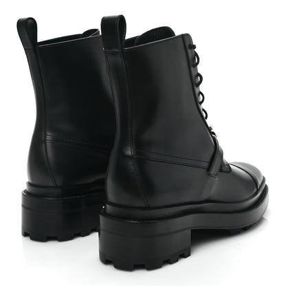 Hermes Glossed Calfskin Funk Ankle Boots 37.5 Black 4 of 9