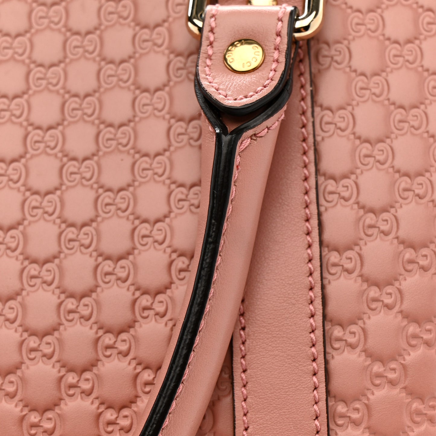 Soft Microguccissima Large Dome Satchel Soft Pink