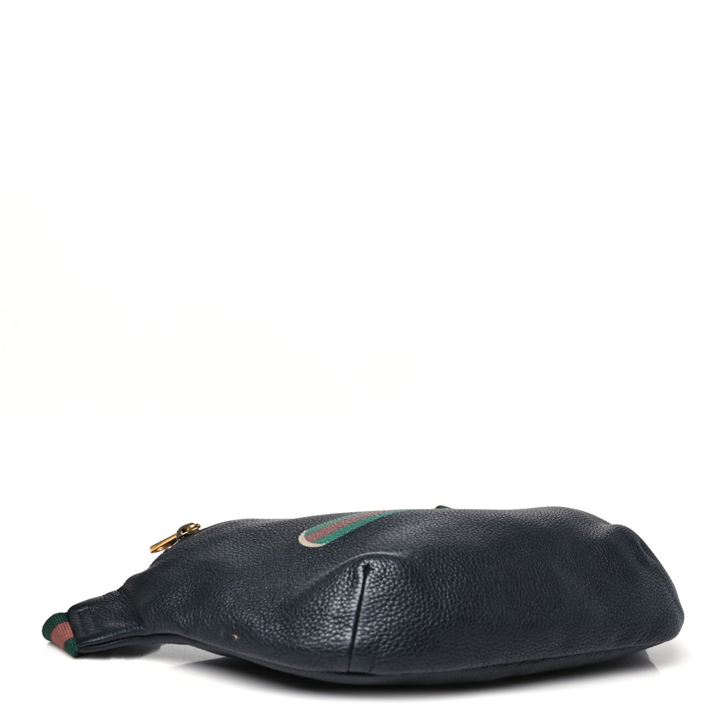 Grained Calfskin Logo Belt Bag Black