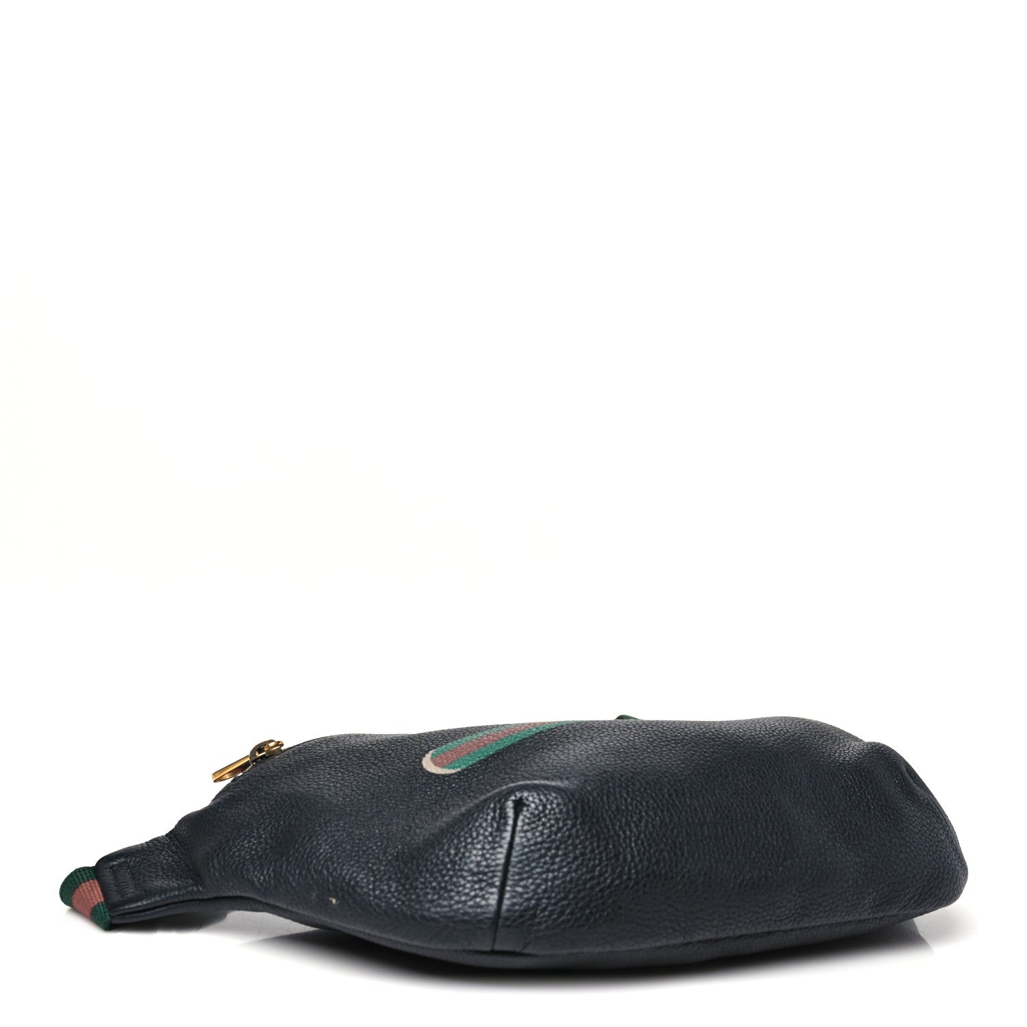 Gucci Grained Calfskin Logo Belt Bag Black 4 of 10