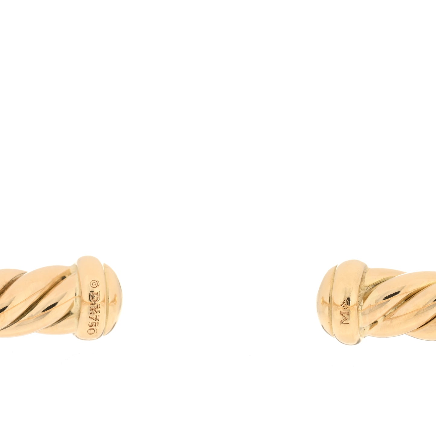 18K Yellow Gold 4mm Cablespira Bracelet