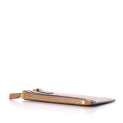 MCM Visetos Neck Strap Card Case Holder Cognac 3 of 5