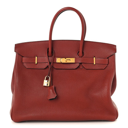 Hermes Togo Verso Birkin 35 Brique Ebene 1 of 14