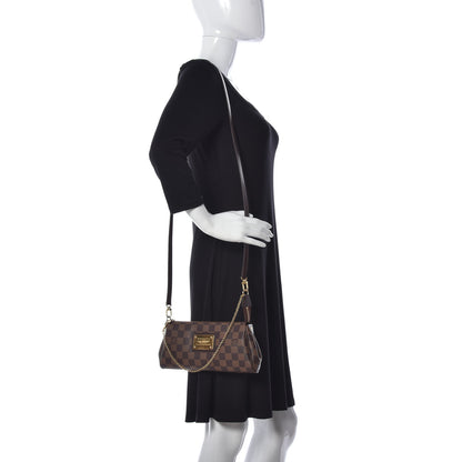 Louis Vuitton Damier Ebene Eva Clutch 2 of 14