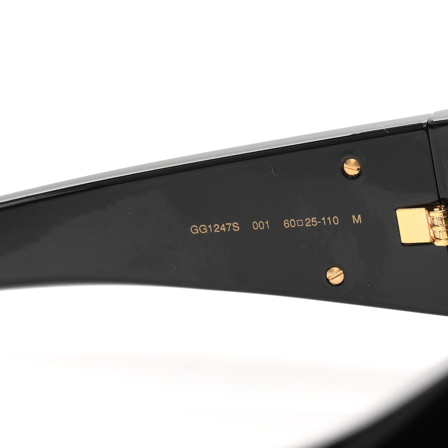 Gucci Acetate Oval Sunglasses GG1247S Black 6 of 7