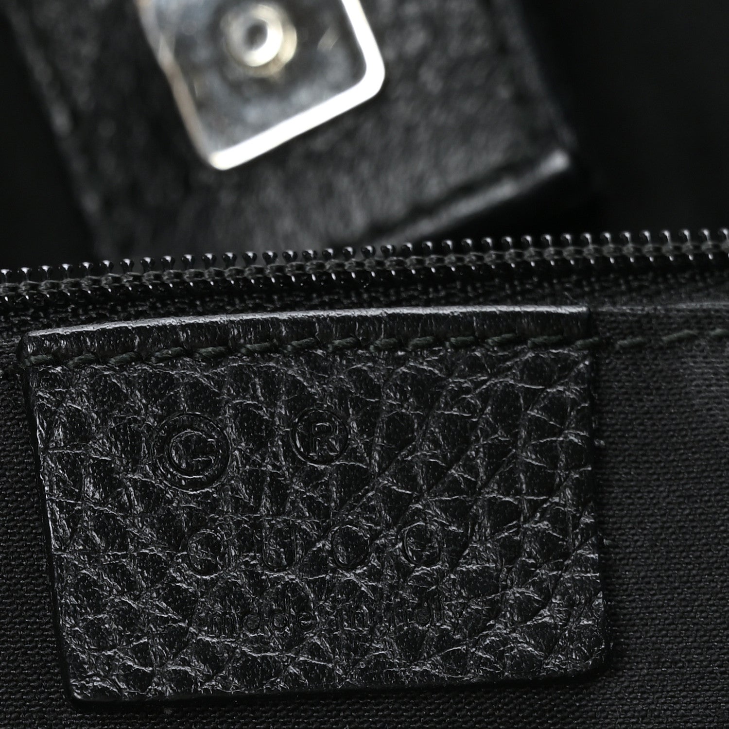Gucci Monogram Medium Abbey Convertible Tote Black 6 of 9