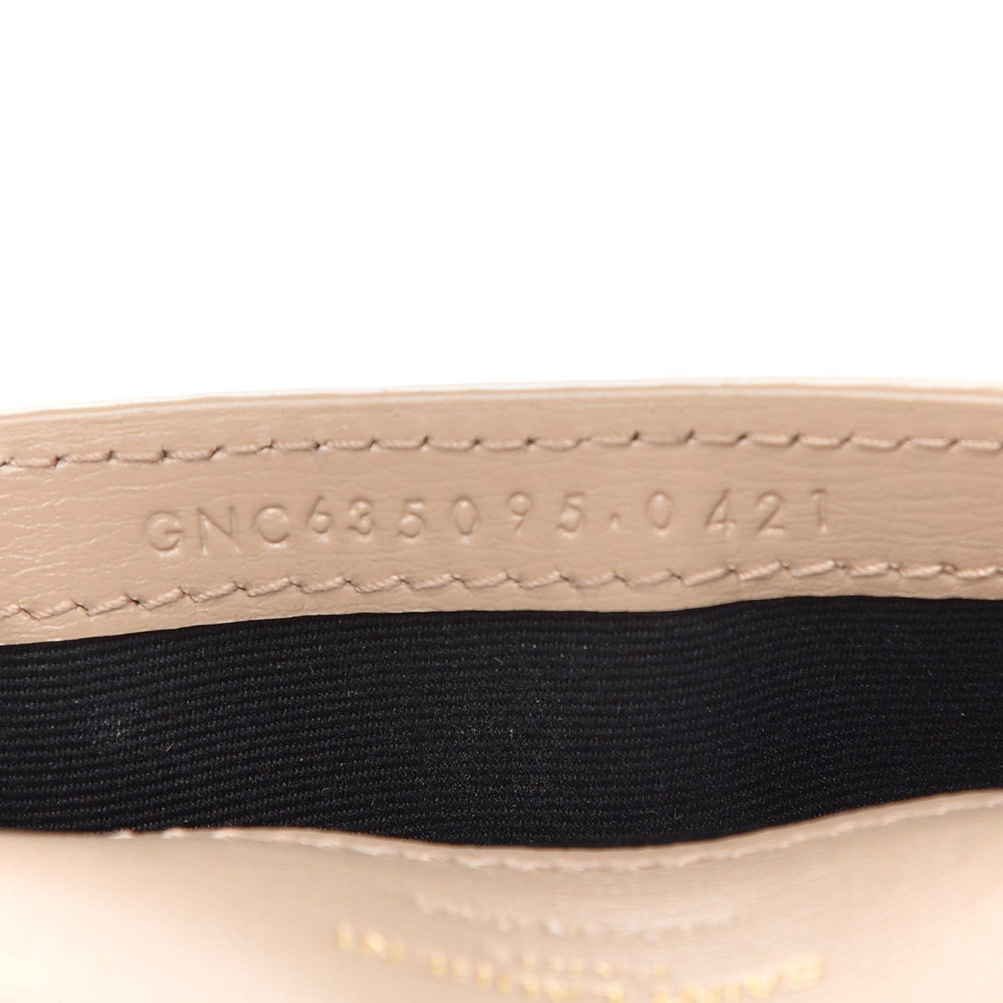 Smooth Calfskin Monogram Phone Holder Crossbody Dark Beige