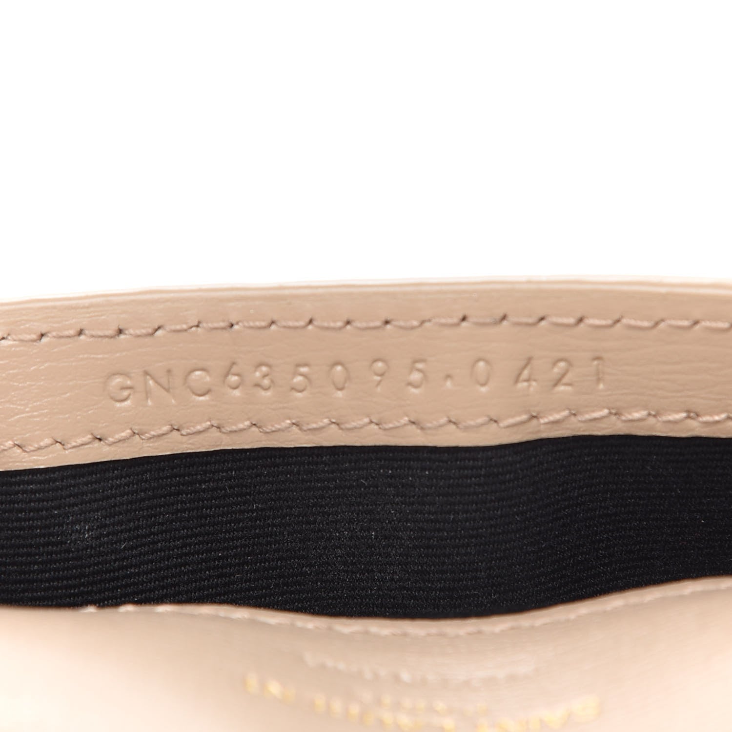 Saint Laurent Smooth Calfskin Monogram Phone Holder Crossbody Dark Beige 7 of 10