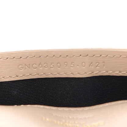 Saint Laurent Smooth Calfskin Monogram Phone Holder Crossbody Dark Beige 7 of 10