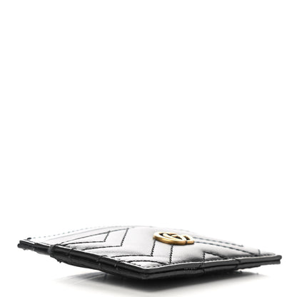 Gucci Calfskin Matelasse GG Marmont Card Holder Black 4 of 8