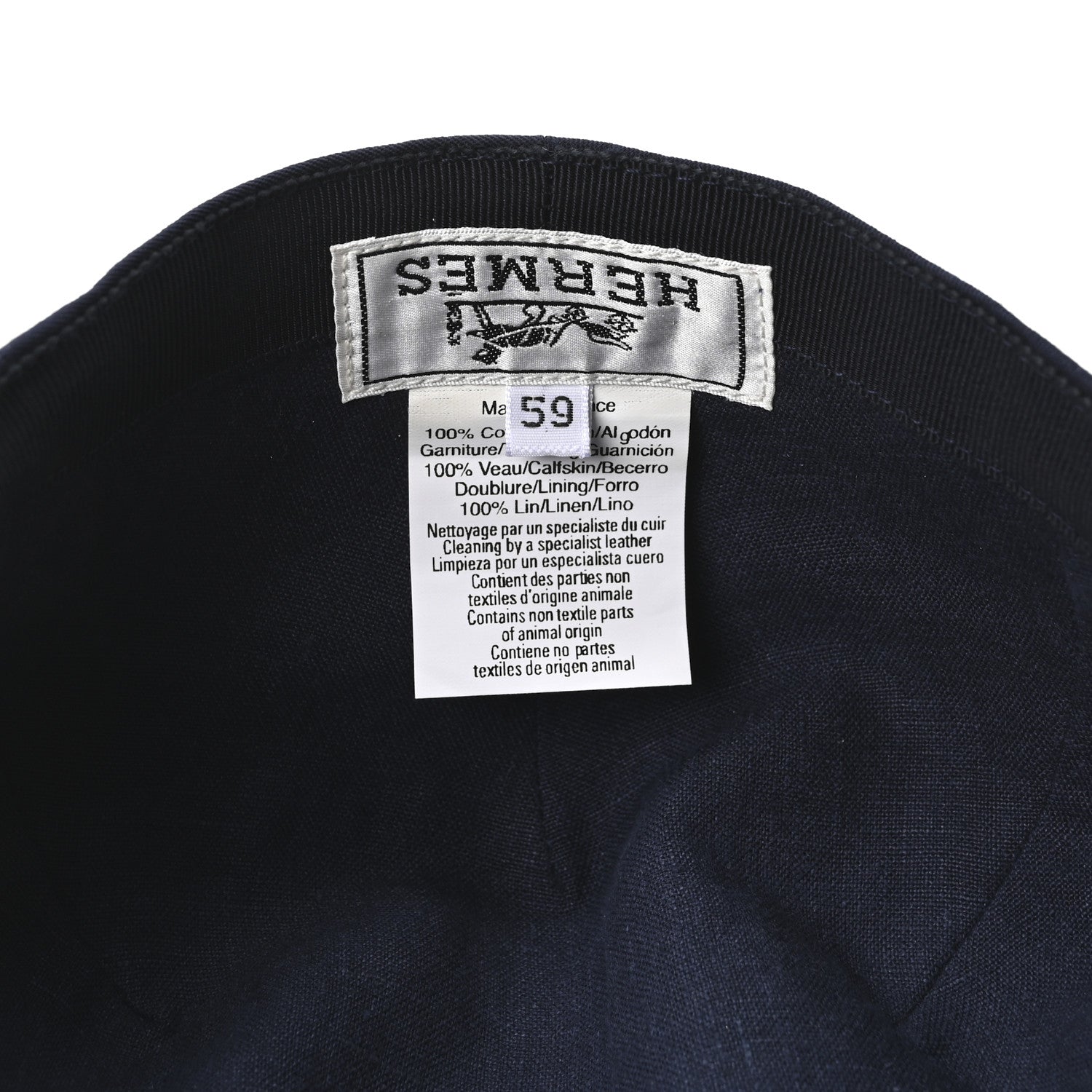 Hermes Cotton Dinard Cap 59 6 of 7