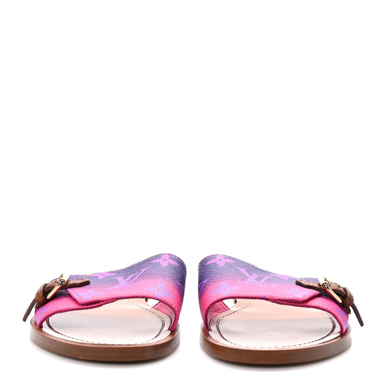 Louis Vuitton Monogram Spring in the City Lock It Flat Mule 36 Midnight Fuchsia 2 of 8