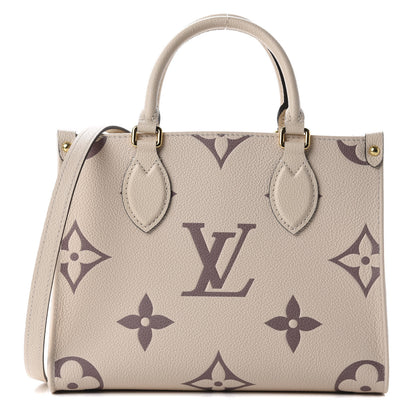 Louis Vuitton Empreinte Monogram Giant Onthego PM Creme Bois De Rose 1 of 10