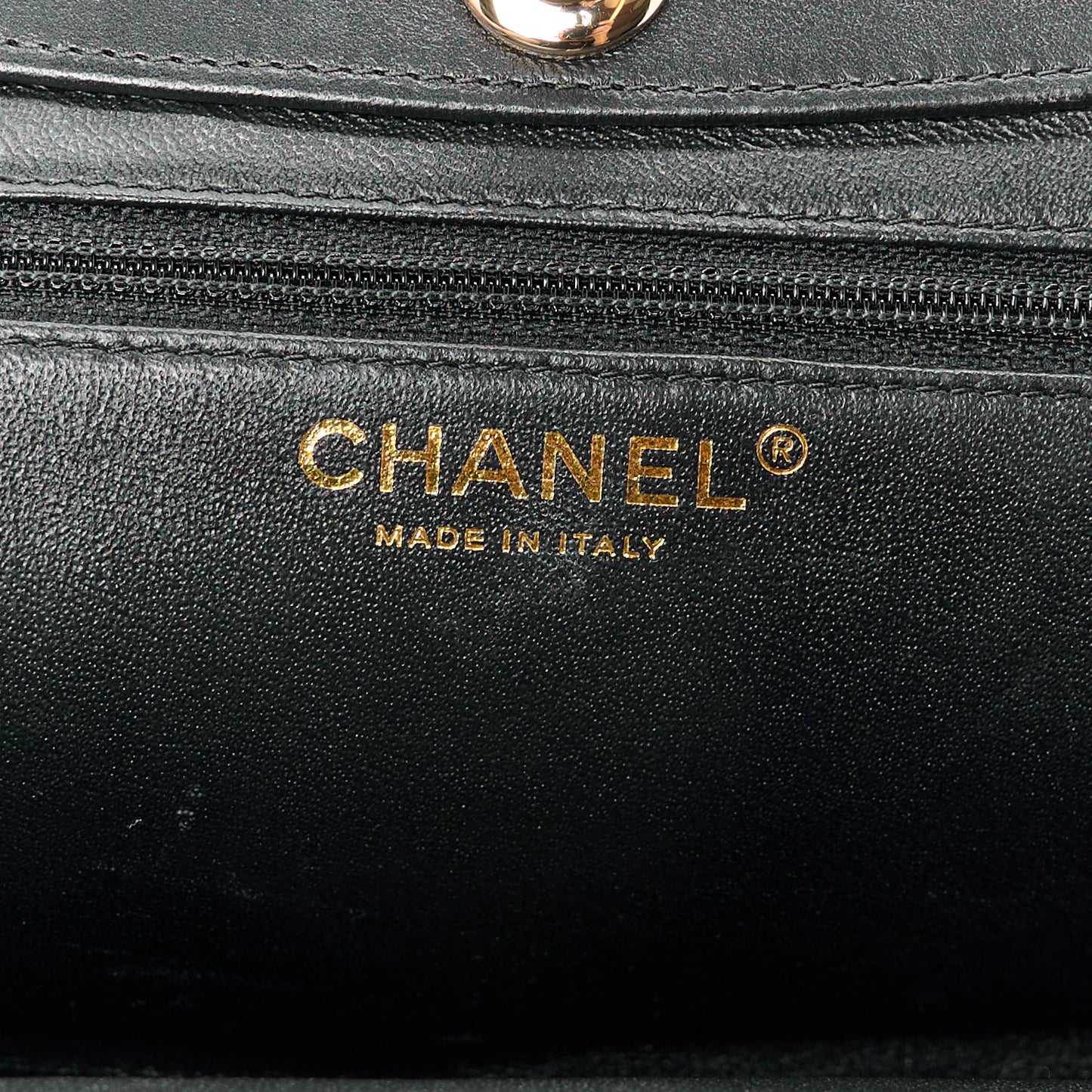 Lambskin Quilted Clutch Black