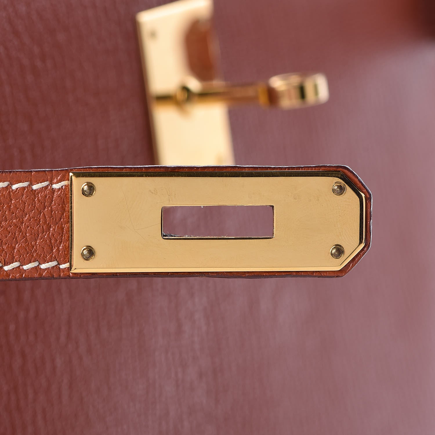 Hermes Chevre De Coromandel Kelly Sellier 32 Brique 29 of 36