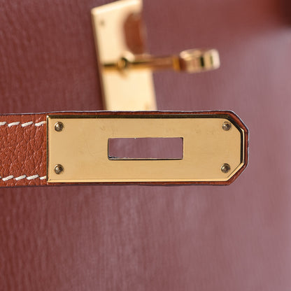 Hermes Chevre De Coromandel Kelly Sellier 32 Brique 29 of 36