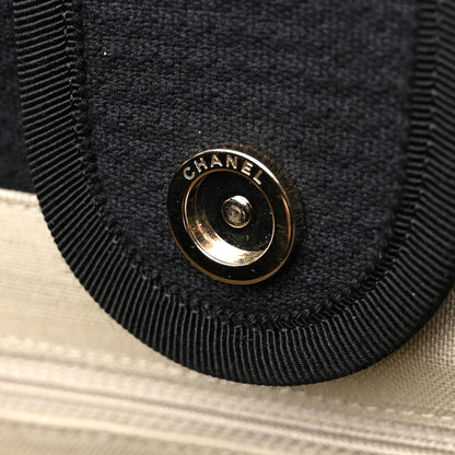Chanel Mixed Fibers Small Deauville Tote Black 13 of 15