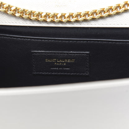 Saint Laurent Grain De Poudre Medium Classic Monogram Kate Satchel Crema Soft 6 of 9