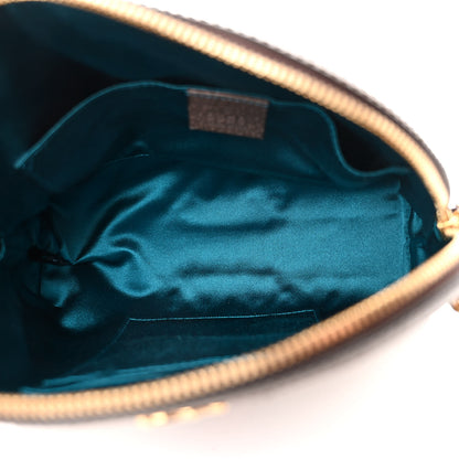 Gucci GG Supreme Monogram Textured Dollar Calfskin Web Small Ophidia Dome Shoulder Bag Beige Ebony New Acero 5 of 10