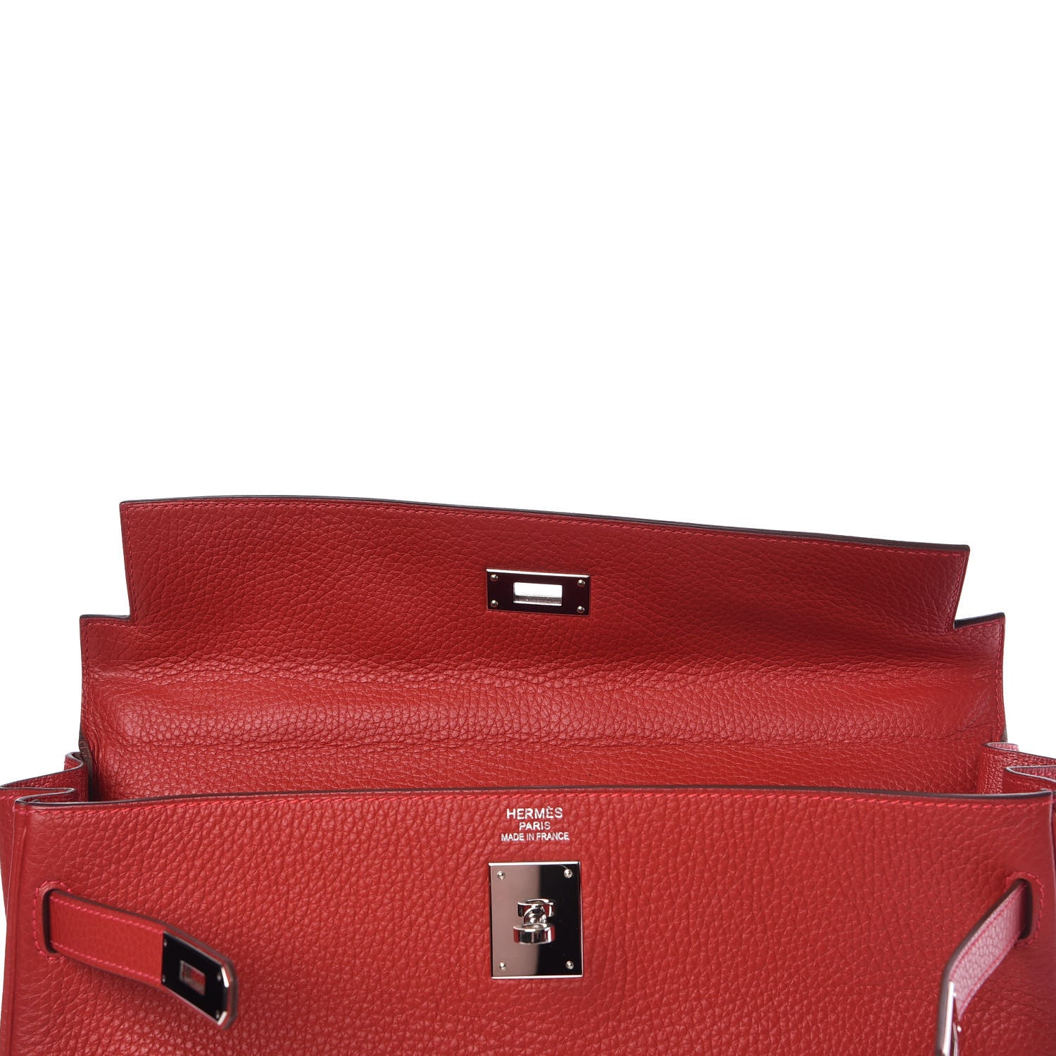 Hermes Togo Kelly Retourne 35 Rouge Casaque 8 of 37
