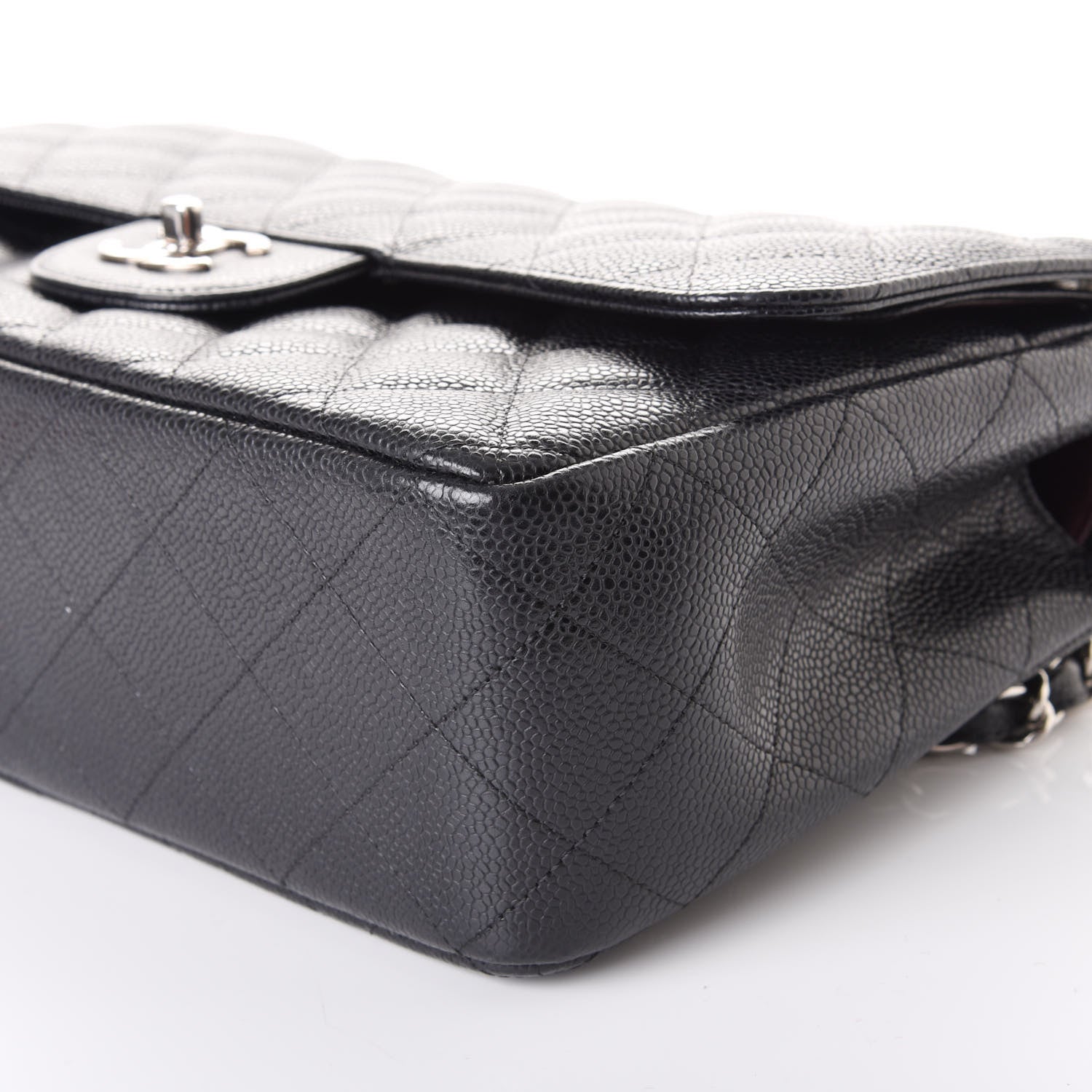 Chanel Caviar Quilted Jumbo Double Flap Black 6 of 9