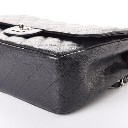 Chanel Caviar Quilted Jumbo Double Flap Black 6 of 9
