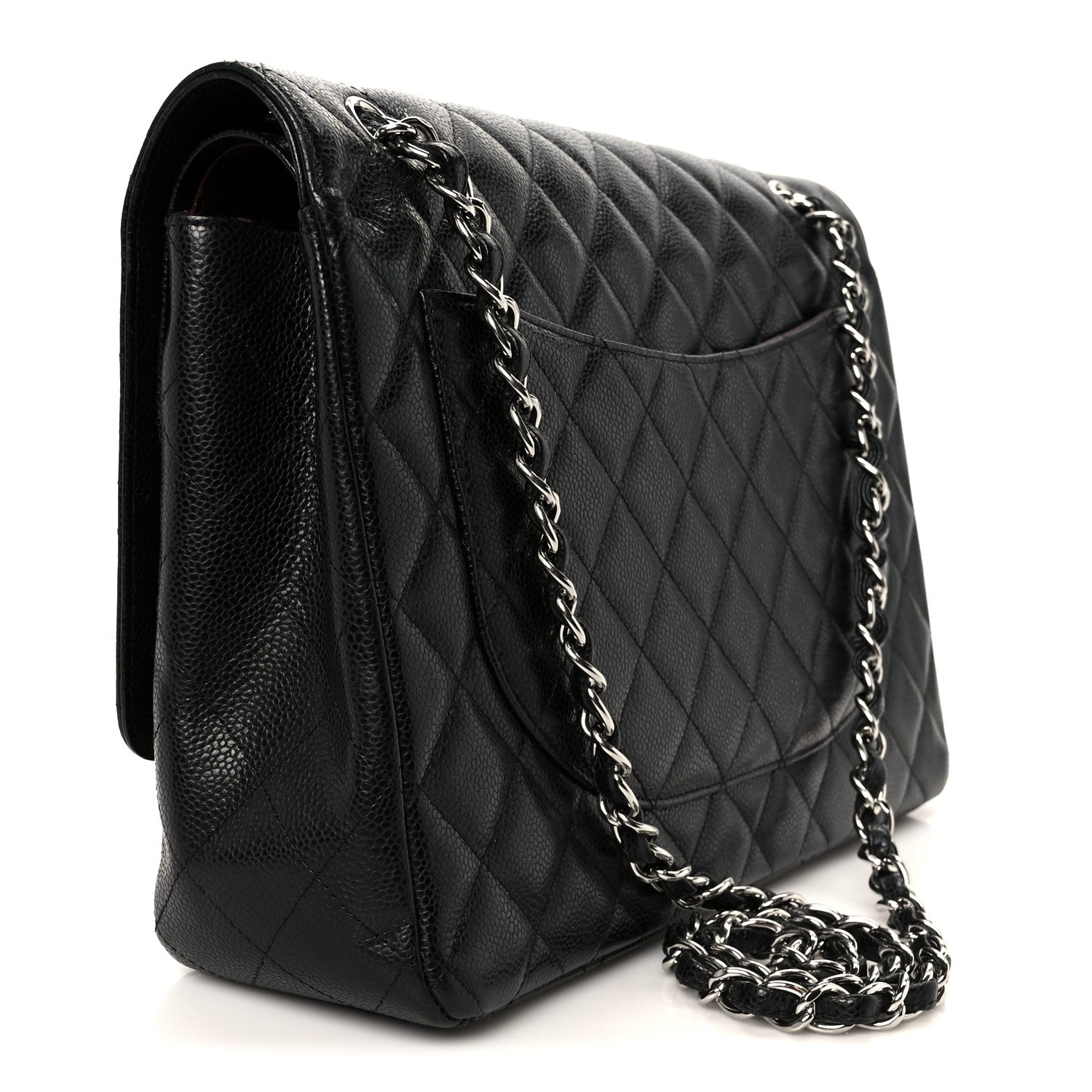 Chanel Caviar Quilted Maxi Double Flap Black 3 of 11