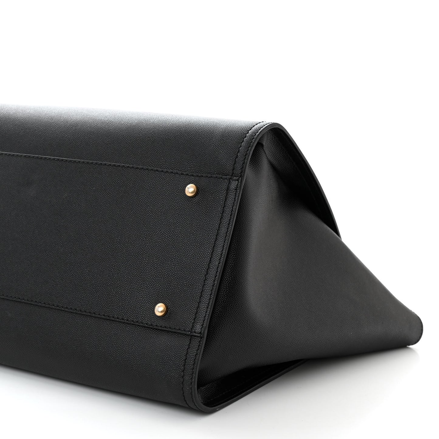 Caviar Medium Studded Deauville Tote Black