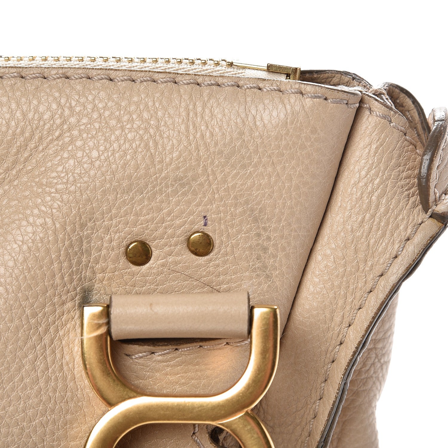 Chloe Calfskin Medium Marcie Satchel Angora Beige 13 of 17