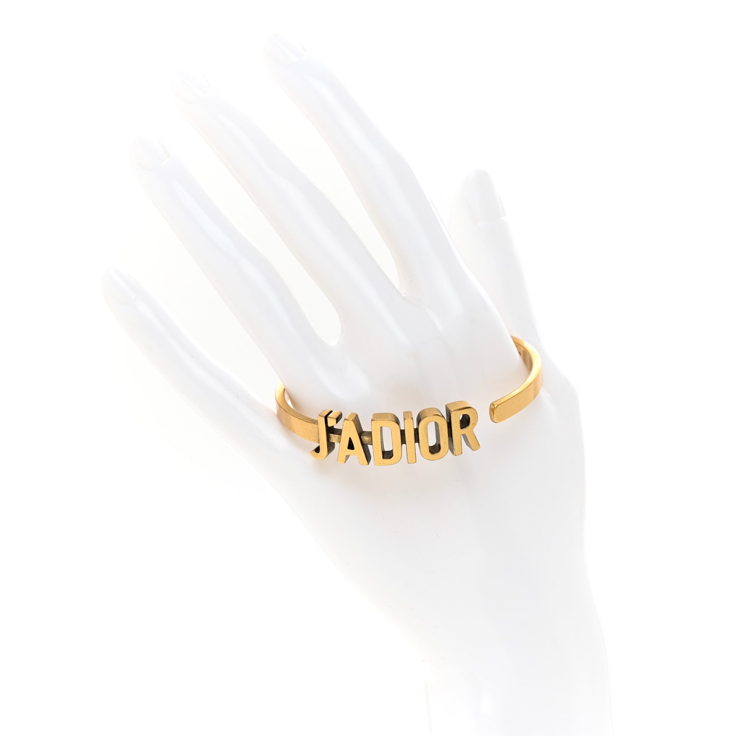 Metal J'Adior Bracelet Cuff Gold