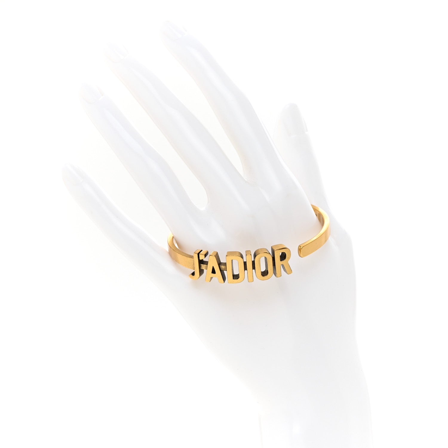 Christian Dior Metal J'Adior Bracelet Cuff Gold 2 of 4