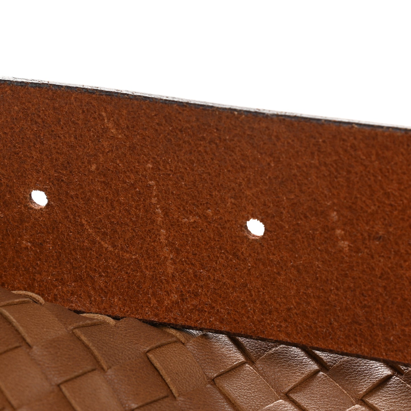 Nappa Intrecciato Messenger Bag Noce