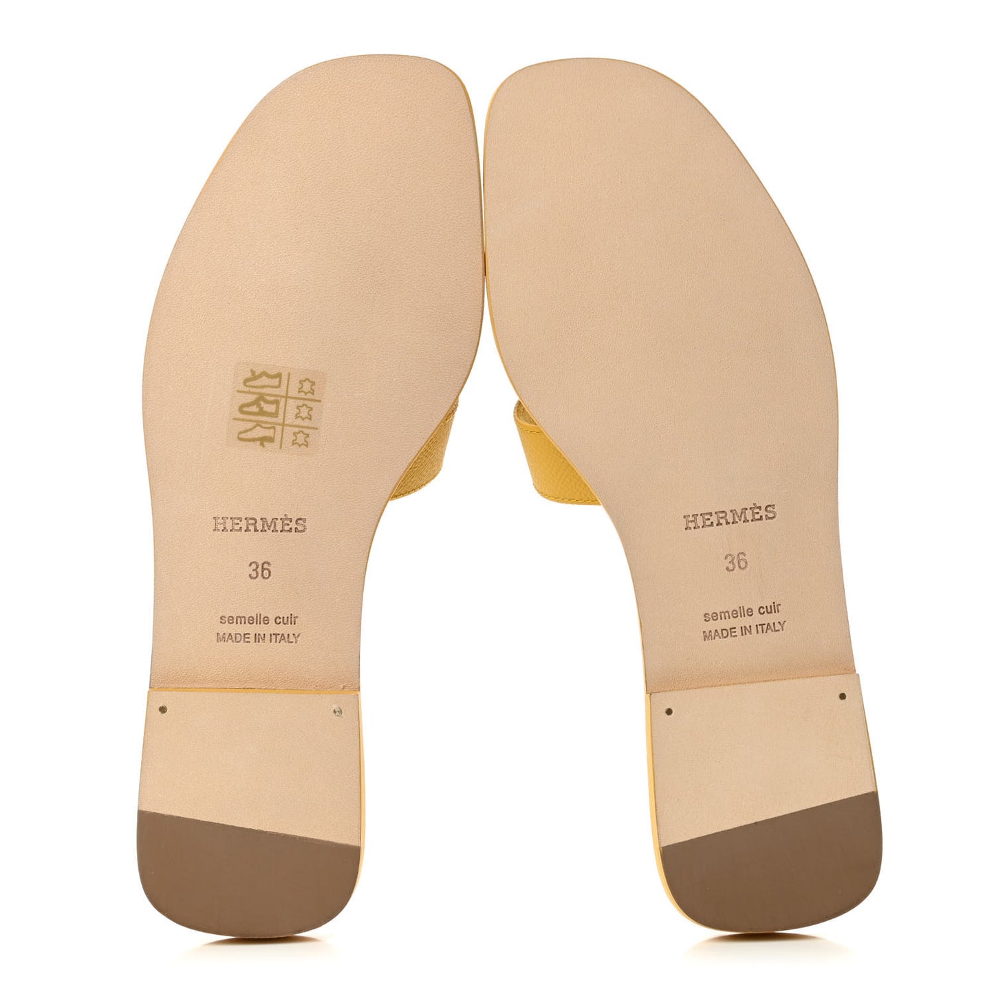 Epsom Oran Sandals 36 Jaune Sable