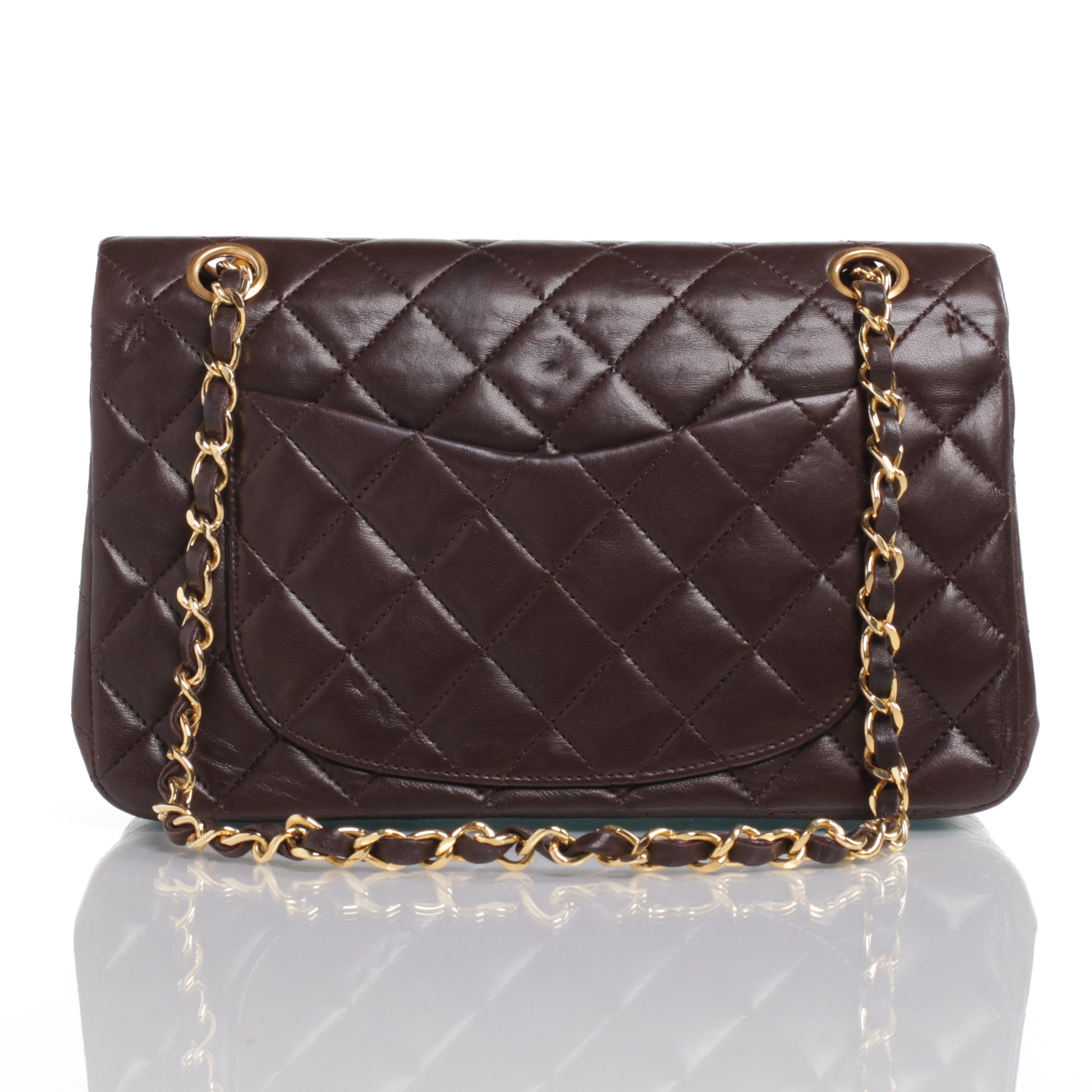 Chanel Lambskin Small Double Flap Brown 5 of 10