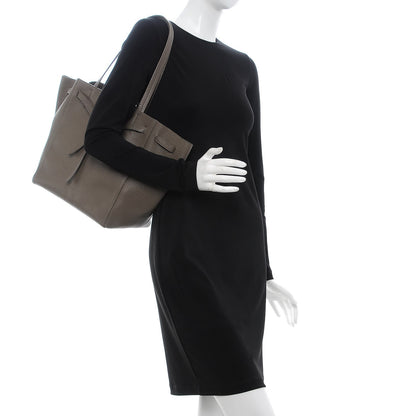 Celine Soft Grained Calfskin Small Belt Cabas Phantom Taupe 2 of 14