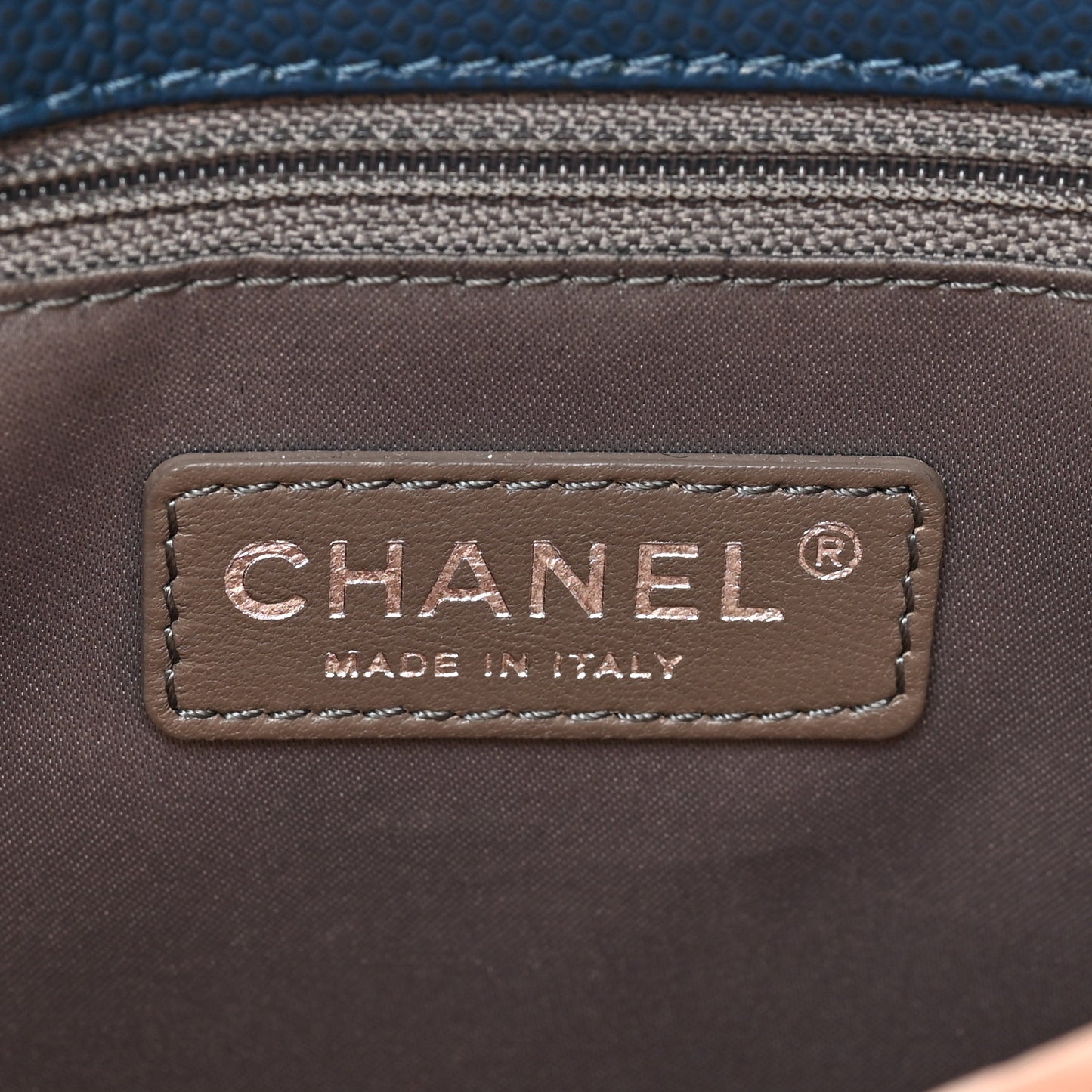 Caviar Quilted Grand Shopping Tote GST Blue