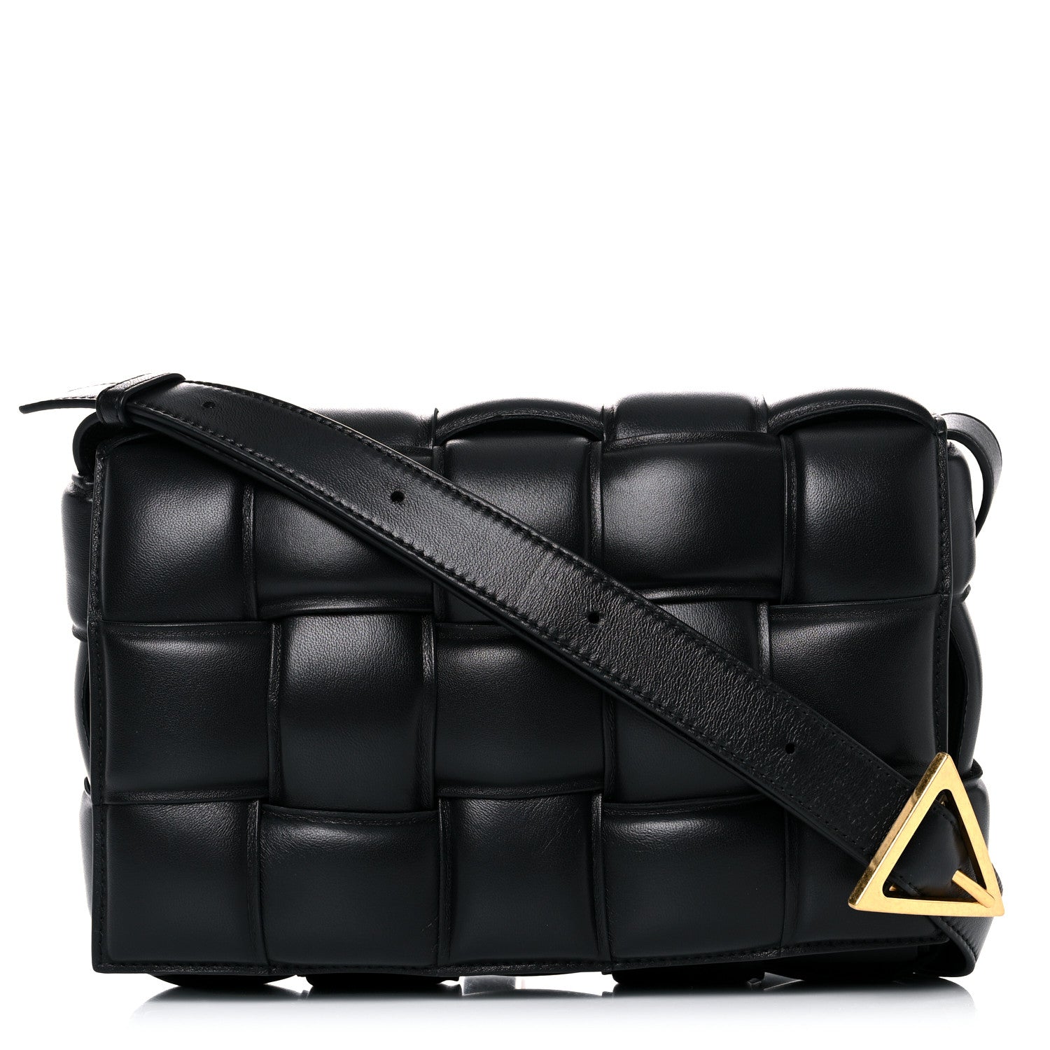 Bottega Veneta Nappa Maxi Intreccio Padded Cassette Crossbody Bag Black 1 of 10
