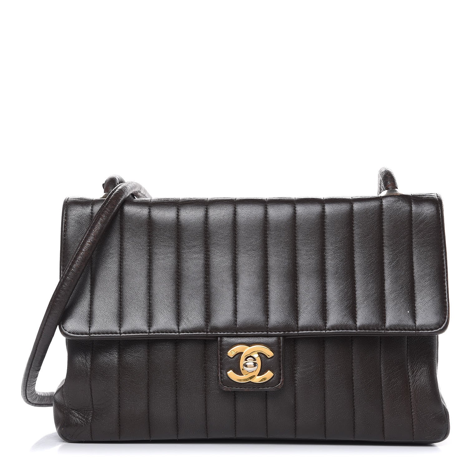 Chanel Lambskin Vertical Quilt Medium Flap Brown 1 of 22
