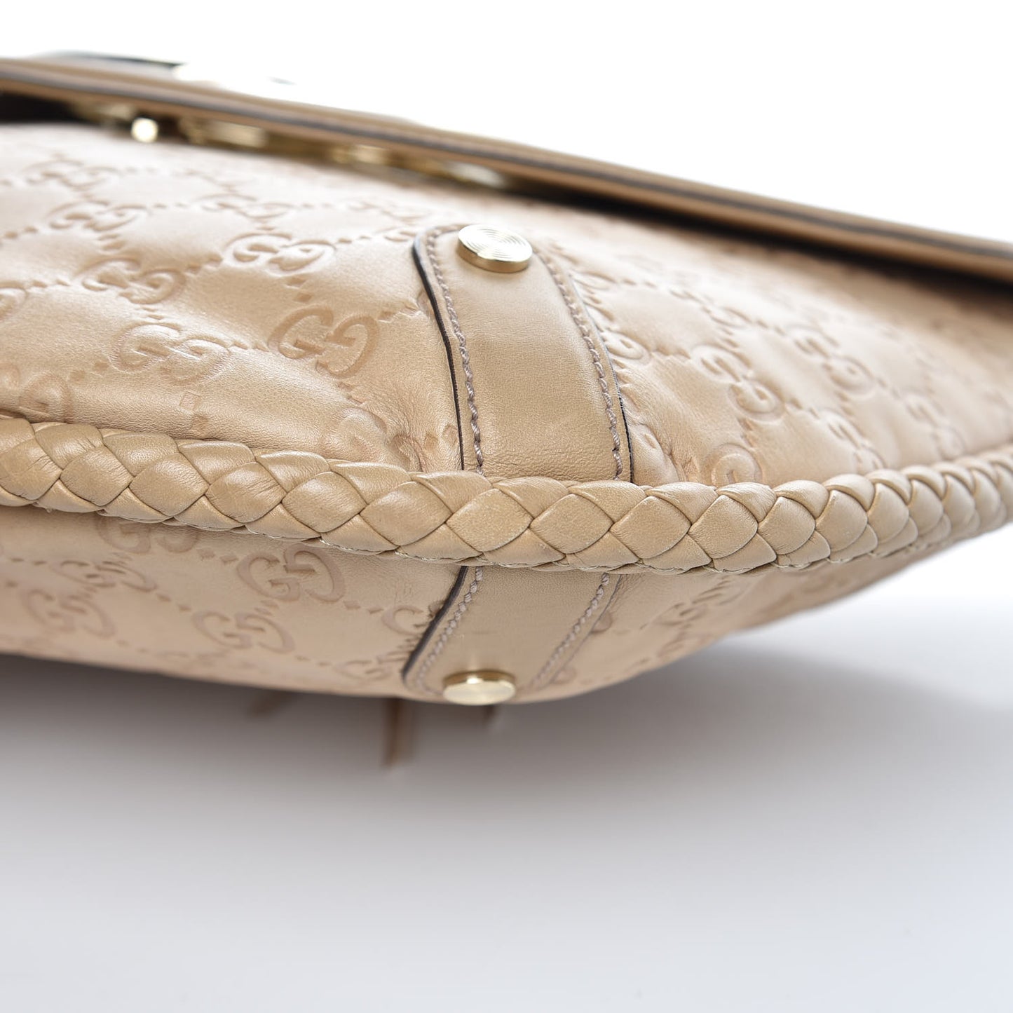Guccissima Medium Britt Tassel Shoulder Bag Beige