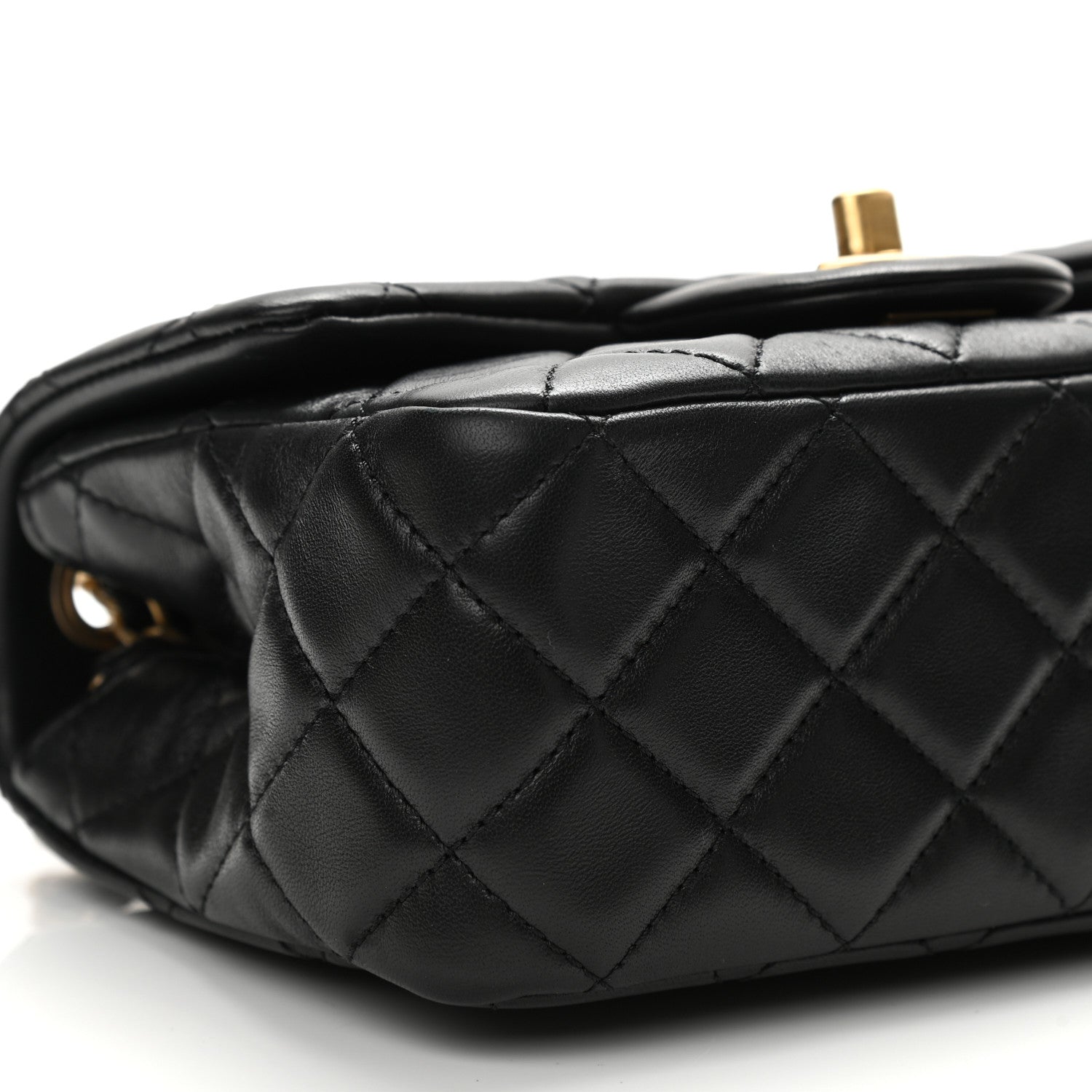 Chanel Lambskin Quilted Mini Pearl Crush Flap Black 8 of 10