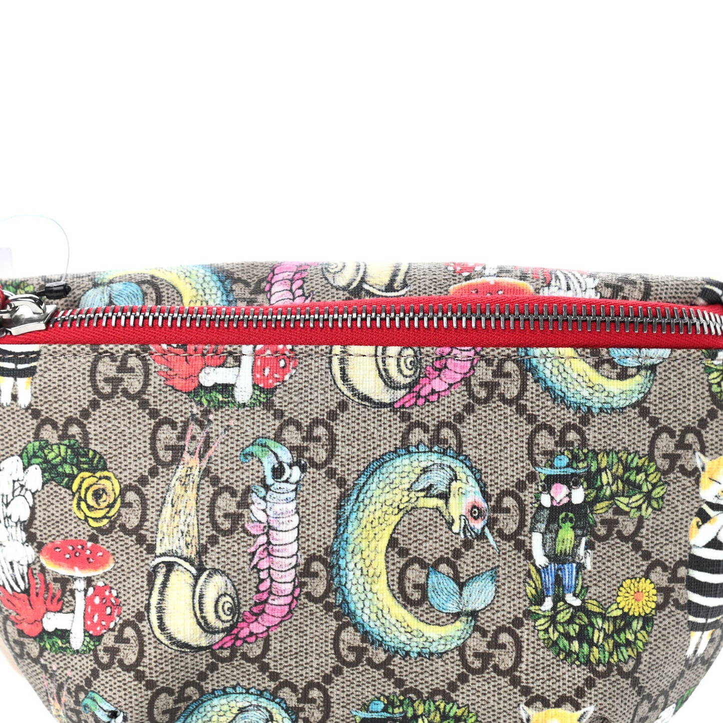 GG Supreme Monogram Childrens Bugs Print Belt Bag Multicolor