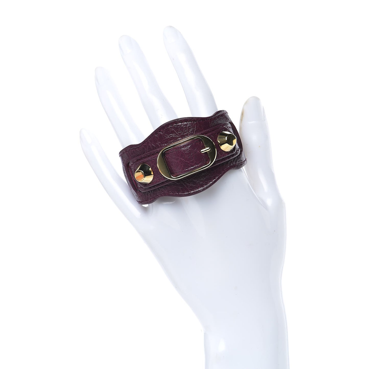 Agneau Arena Classic Hardware Bracelet S Violet Prune