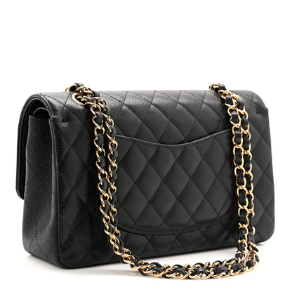 Chanel Caviar Quilted Medium Double Flap Black 3 of 11