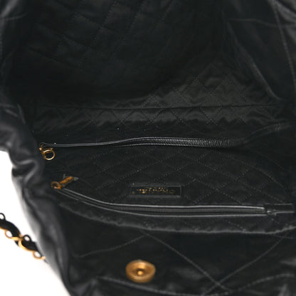 Chanel Shiny Calfskin Quilted Chanel 22 Black 5 of 9