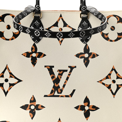 Louis Vuitton Monogram Giant Jungle Onthego GM Ivory 7 of 9